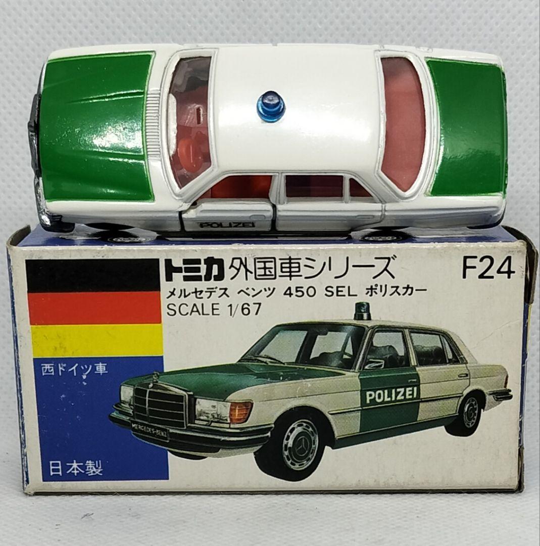 《青箱トミカF24-1-1》メルセデスベンツポリス【初期ロット】未使用美品箱劣化