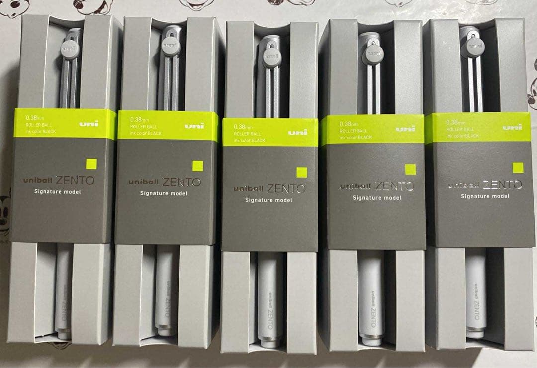 新品 ユニボール zento ゼント シグニチャーモデル シルバー 5本セット