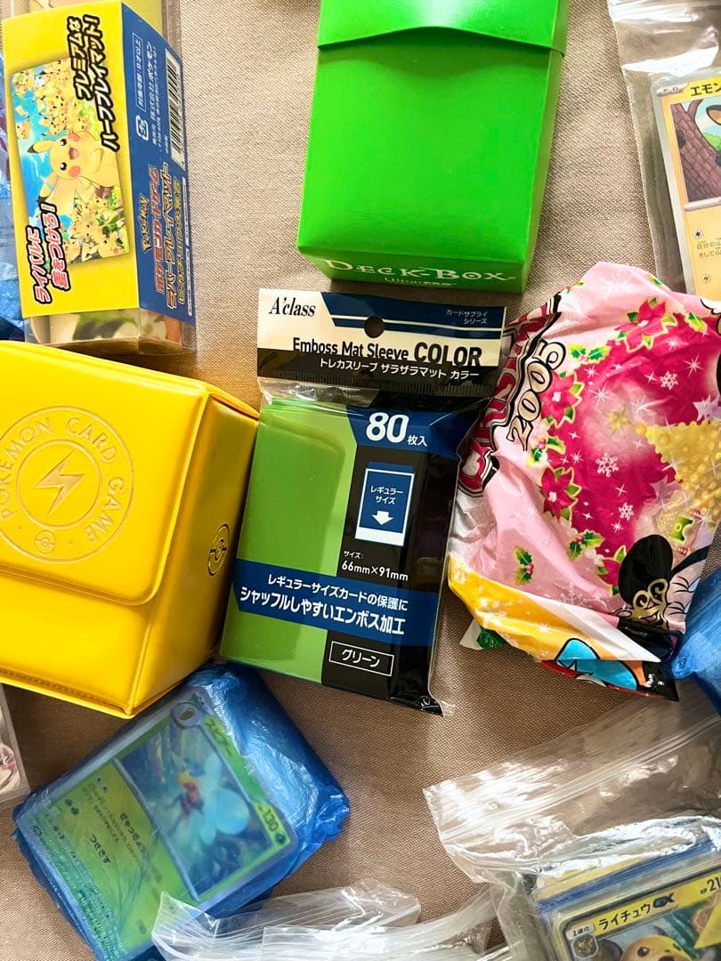 ポケモンカード引退品セット（デッキボックス・スリーブ付き）