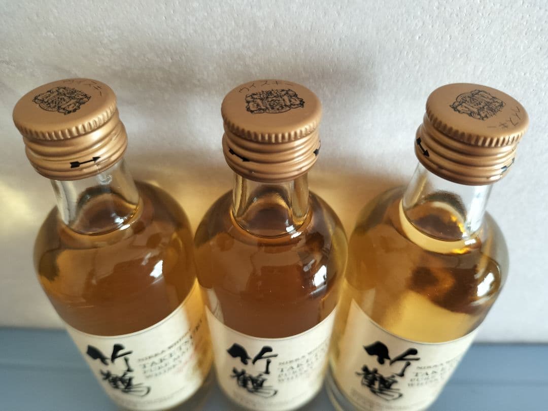 TAKETSURU 竹鶴 ウイスキー ミニボトル3本セット - メルカリ