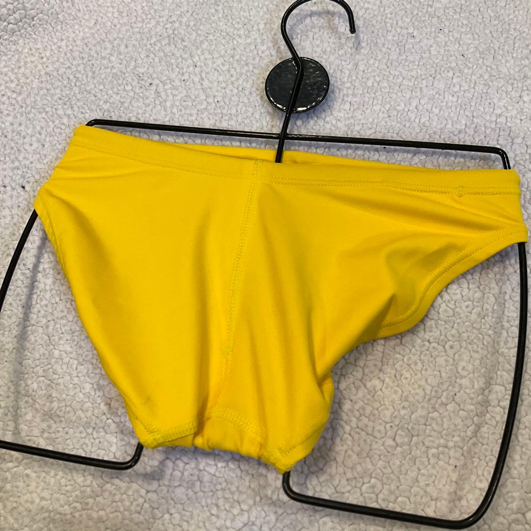 ウロコ柄 競パン イエロー 山吹