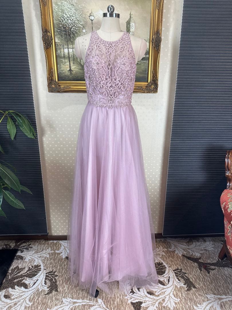 Aラインロングドレス演奏会ステージ誕生日二次会パティーキャバ嬢