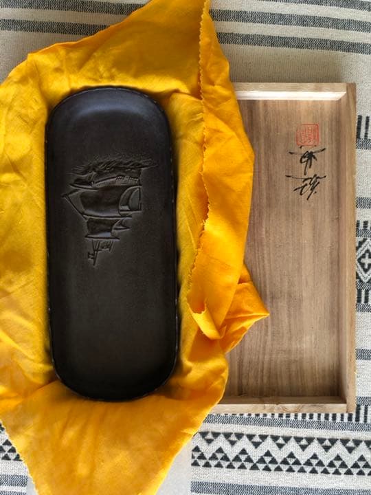 米田秀保 造 鋳銅製 蝋型 麒麟摘 雲龍地文細密彫 三足香炉 茶道具 香