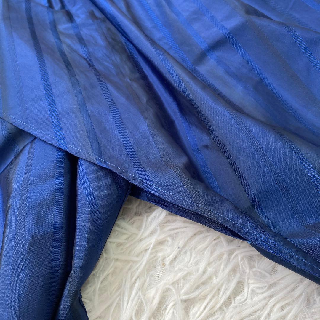 ISSEY MIYAKE サルエルパンツ ブルー 2 上品 プリーツ オシャレ