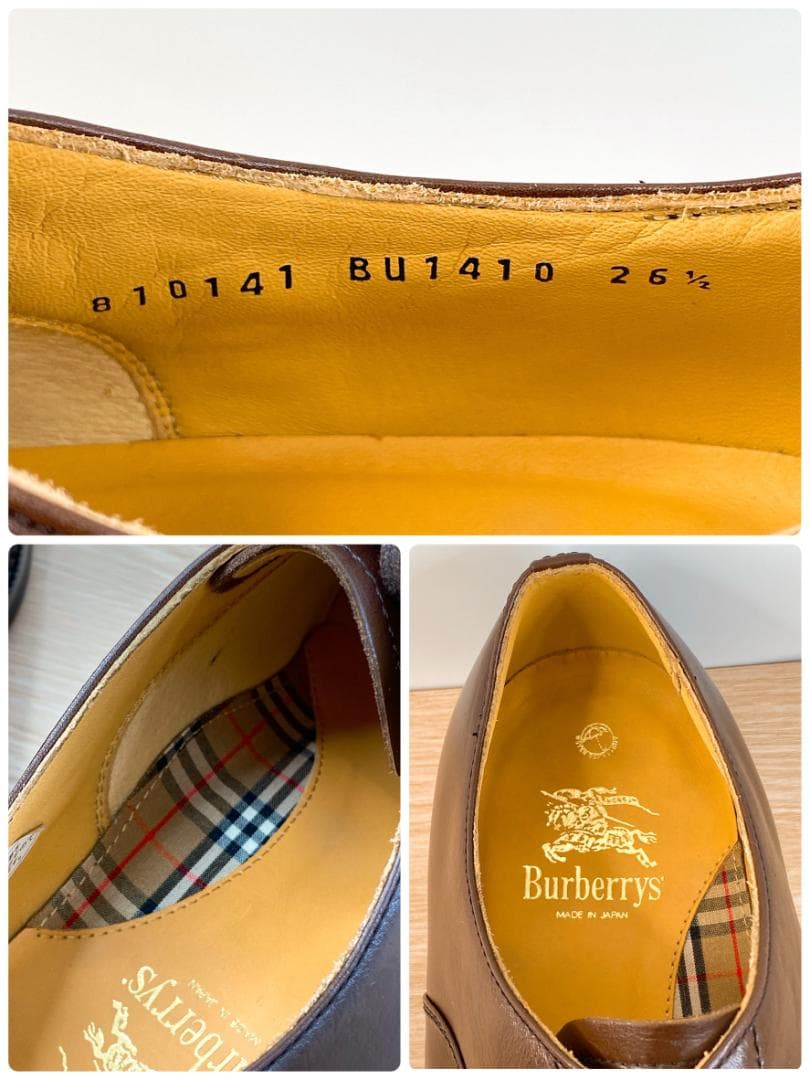 バーバリーズ ビジネスシューズ 革靴 靴 ブラウン サイズ 26.5㎝