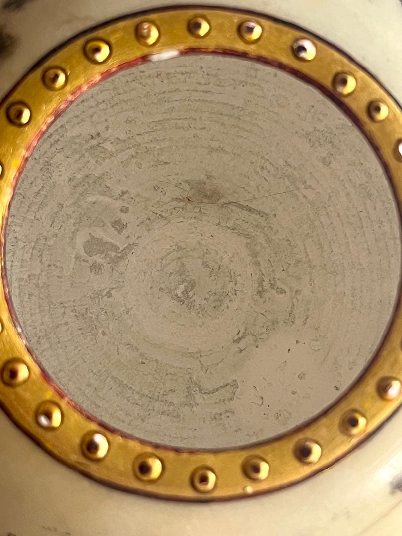 定価25, 手描き 象細密図 大理石 小物入 金彩仕上げ マハラジャ様式