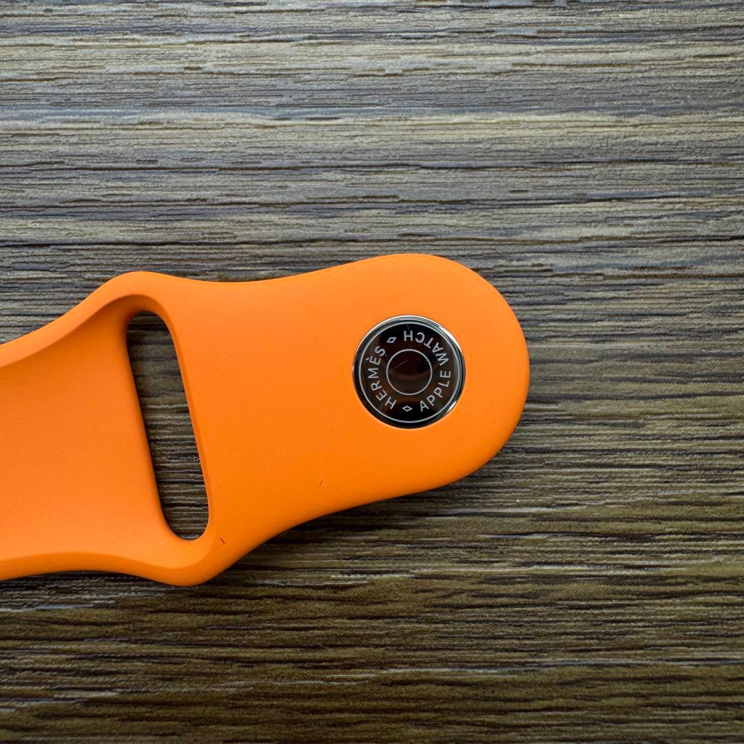 2421 Apple Watch エルメス　オレンジ　ラバー　スポーツ