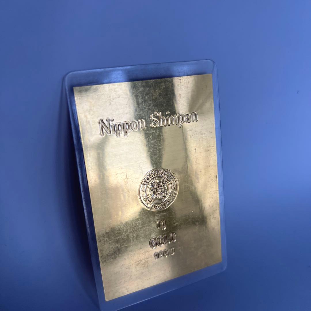 純金カード 1g ラミネート 徳力 - メルカリ