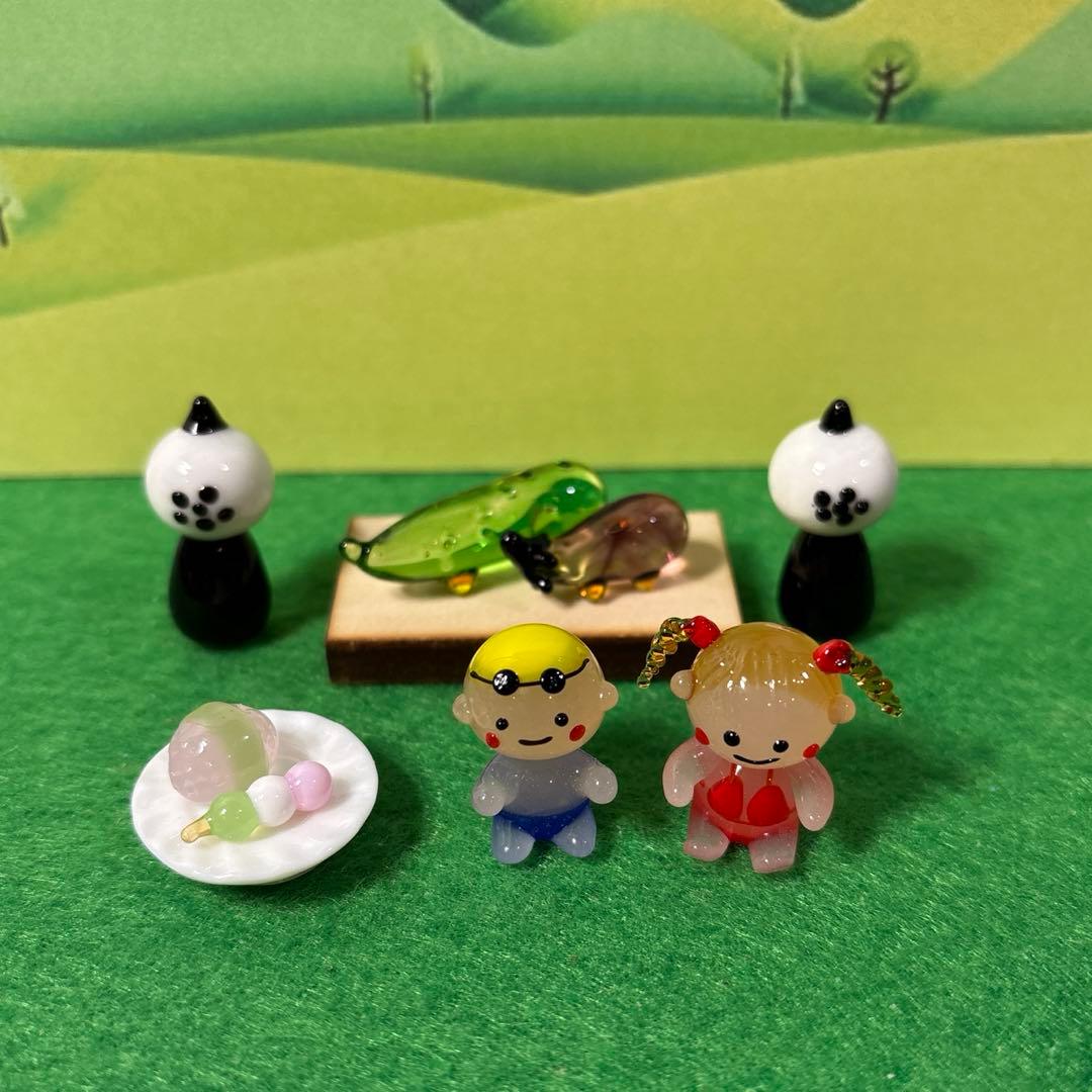 ミニチュアガラス細工｜可愛い動物｜FGスタジオ｜フォーカート うん