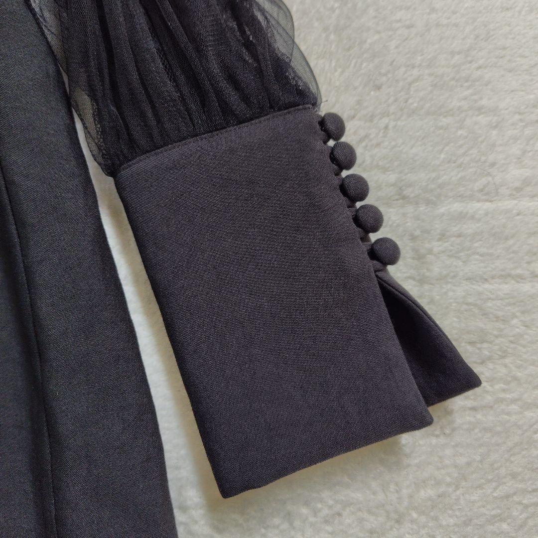 新品　定価4.2万　ステア レーススリーブワンピース ブラック　フォーマル　切替