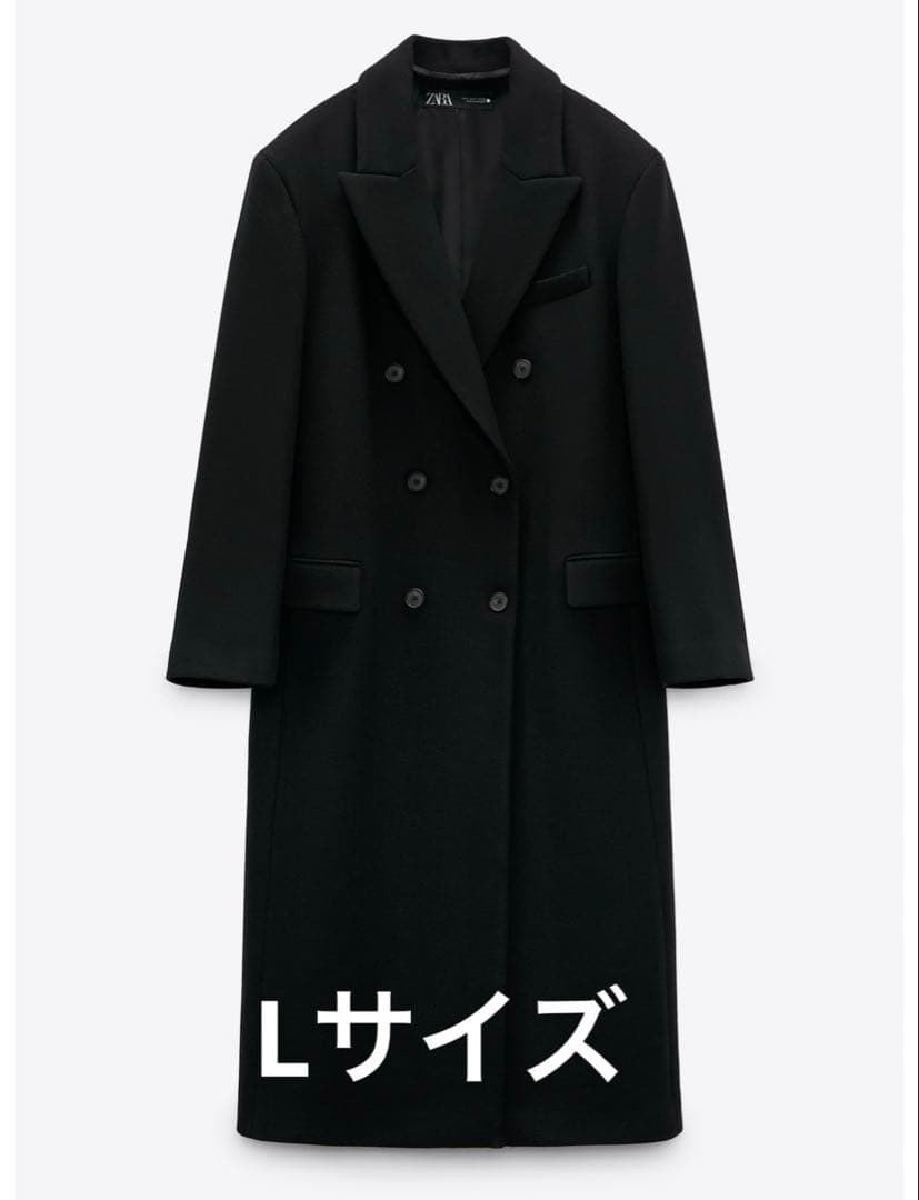 人気 ZARA ダブルチェスターコート MANTECO スーパーロング L - メルカリ