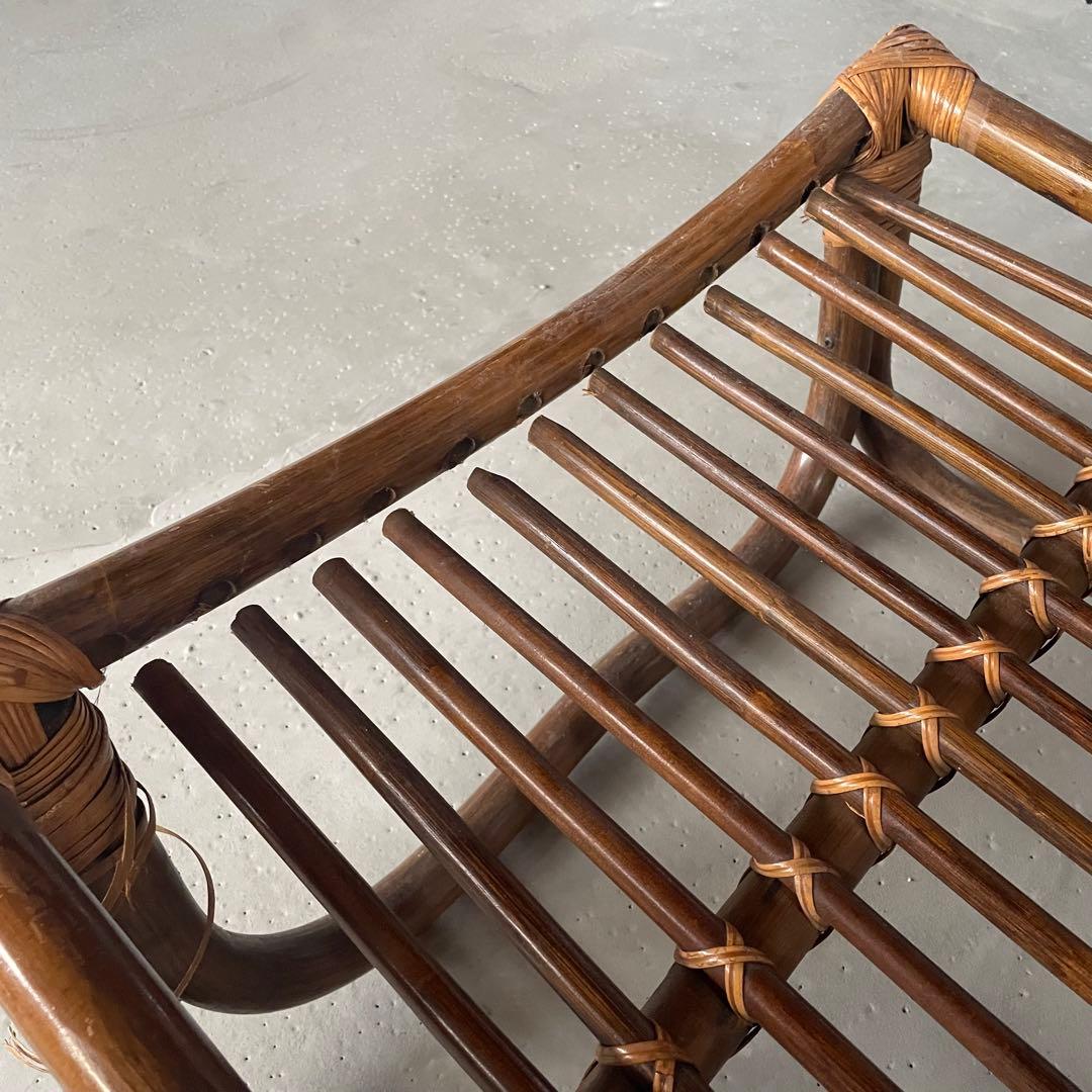 ② 【マルニ木工】ラタンチェア 籐 ヴィンテージ レトロ 家具 2脚出品中！