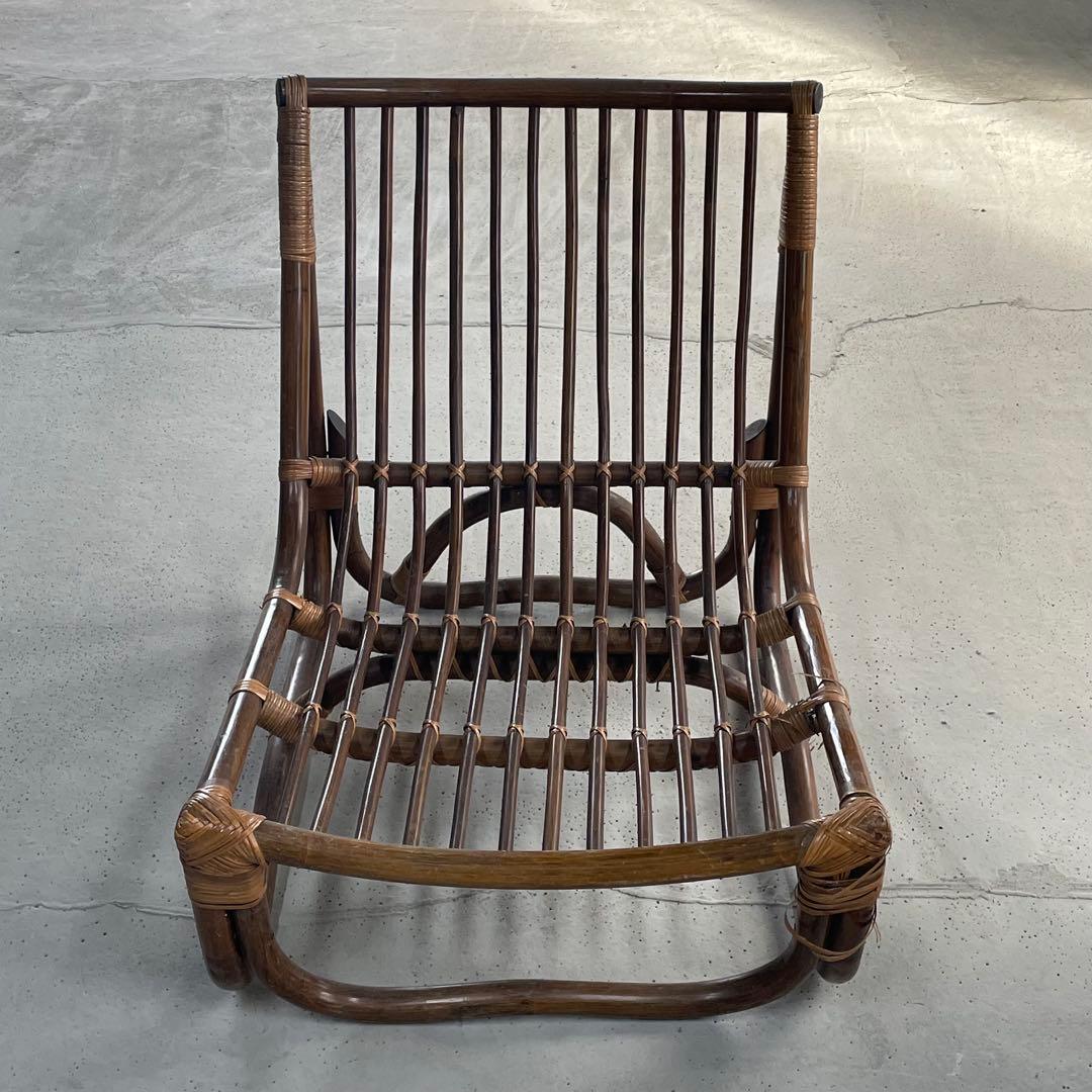 ② 【マルニ木工】ラタンチェア 籐 ヴィンテージ レトロ 家具 2脚出品