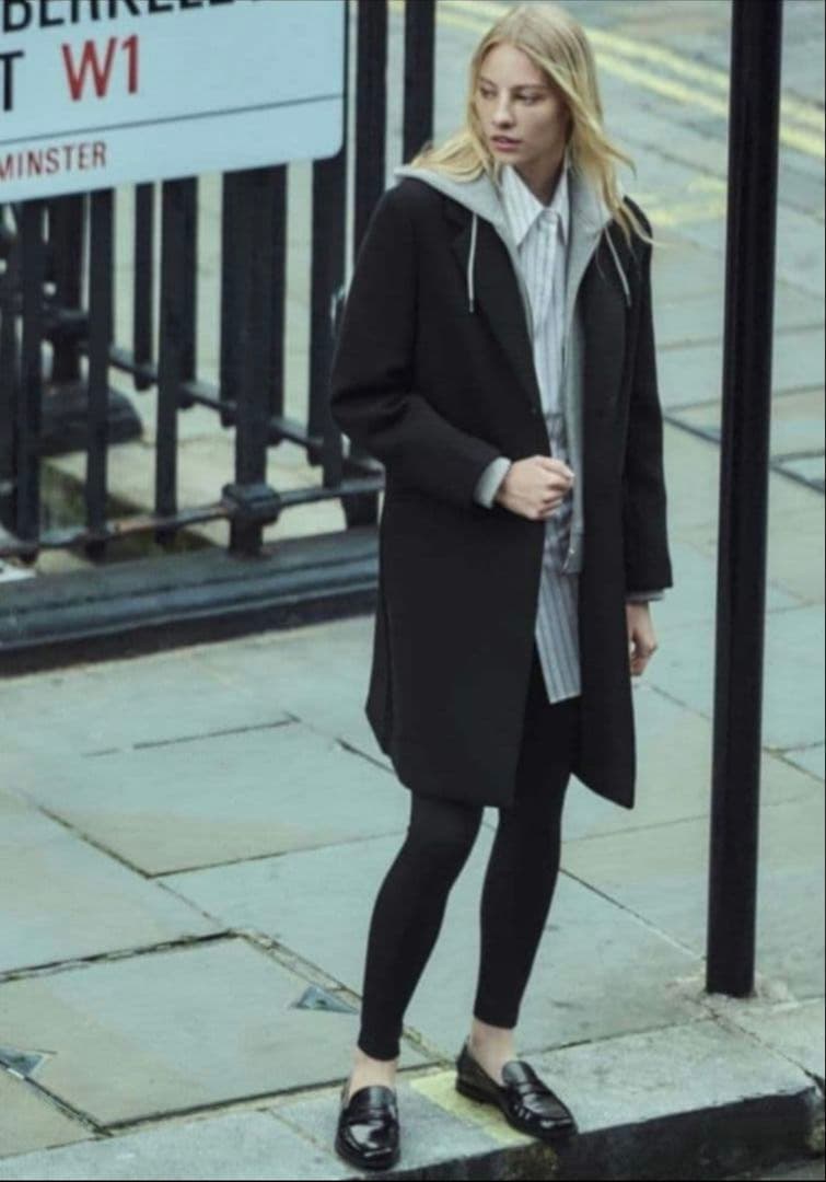 美品⭐︎ZARA デタッチャブルフードコート ロング チェスター