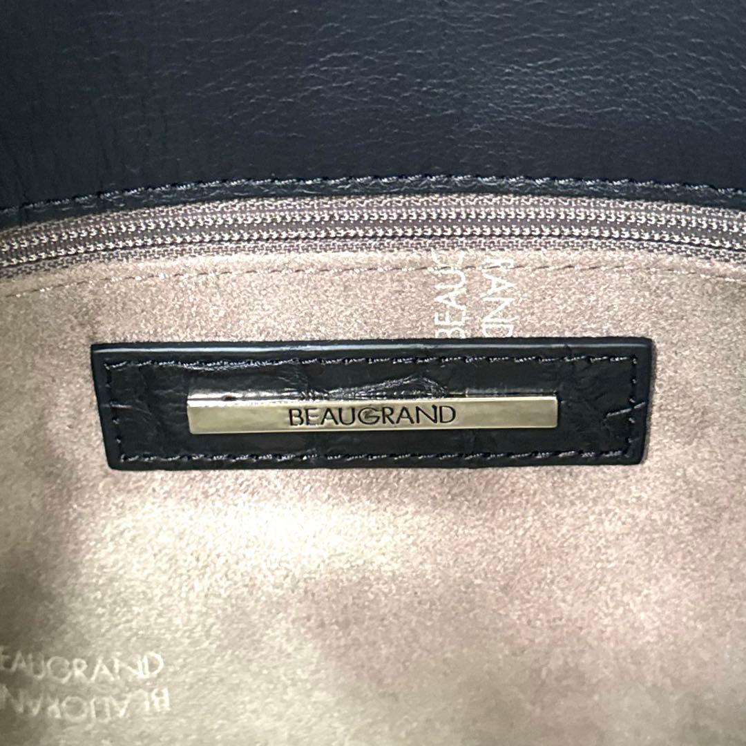 専用品BEAUGRAND JRA クロコダイル 黒 2WAYショルダーバッグ