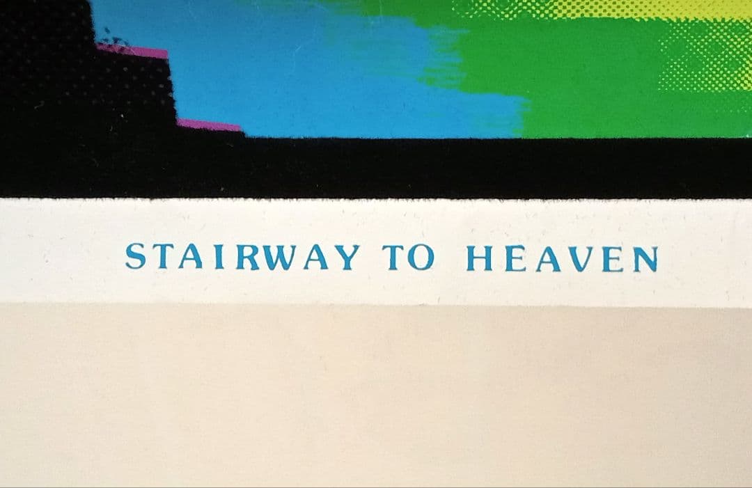 希少美品90sビンテージ ベルベットポスター『天国への階段』レッド・ツェッペリン