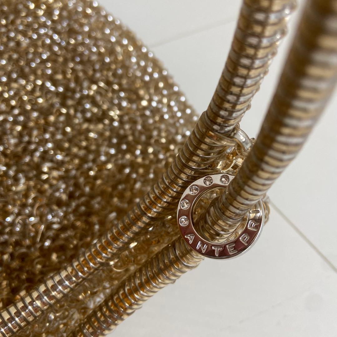 美品⭐️アンテプリマ　ワイヤーハンドバッグ　丸型　2点セット