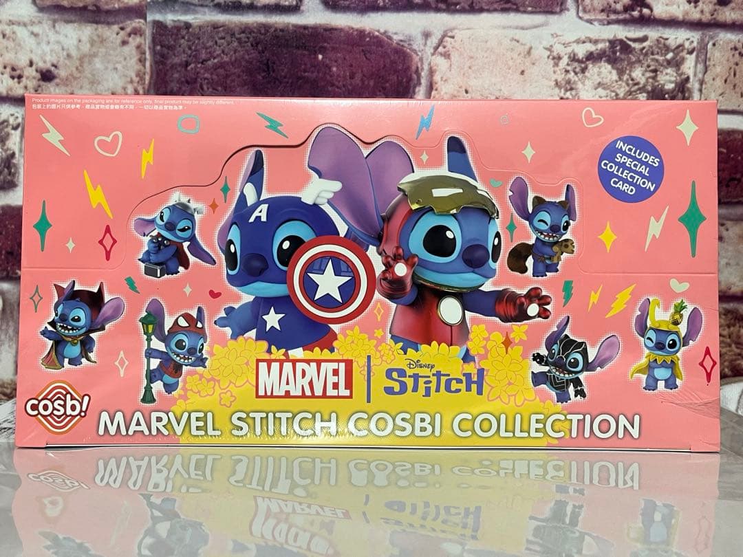 cosbi MARVEL×STITCH BOX 未開封 シュリンク付 公式正規品 Hot Toy Cosbi - Marvel Stitch Blind Box Plush Keychain (Release