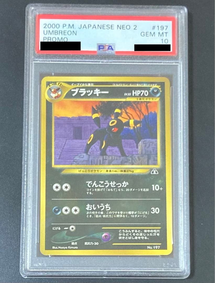 PSA10 ブラッキー 旧裏 プロモ プレミアムファイル 197 2000