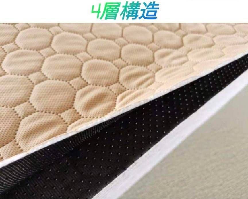 Lベージュ シート トイレ 洗える ペット 犬 猫 吸水 マット 2枚