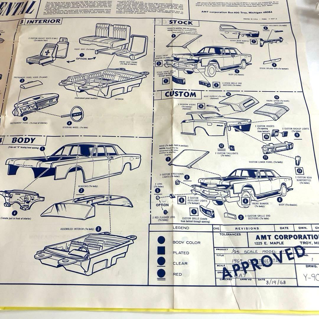 希少！激レア！当時物！amt '69 LINCOLN CONTINENTAL
