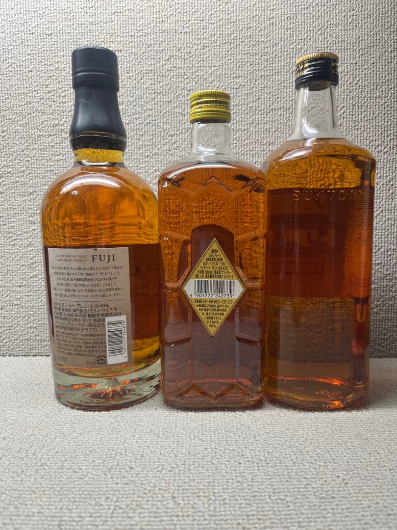 ウイスキー3本セット 富士シングルモルト 角瓶復刻版 トリスクラシック