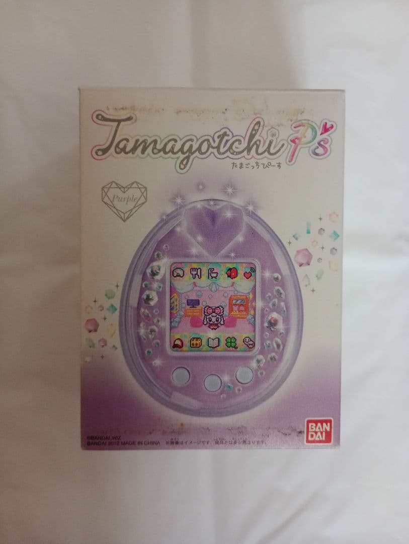 たまごっち ぴーす Tamagotchi P's パープル 箱 説明書付き