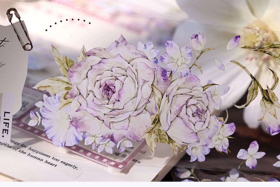 ⭐️SALE⭐️小白家文創《幻紫》海外マスキングテープ　マステ 【2207】