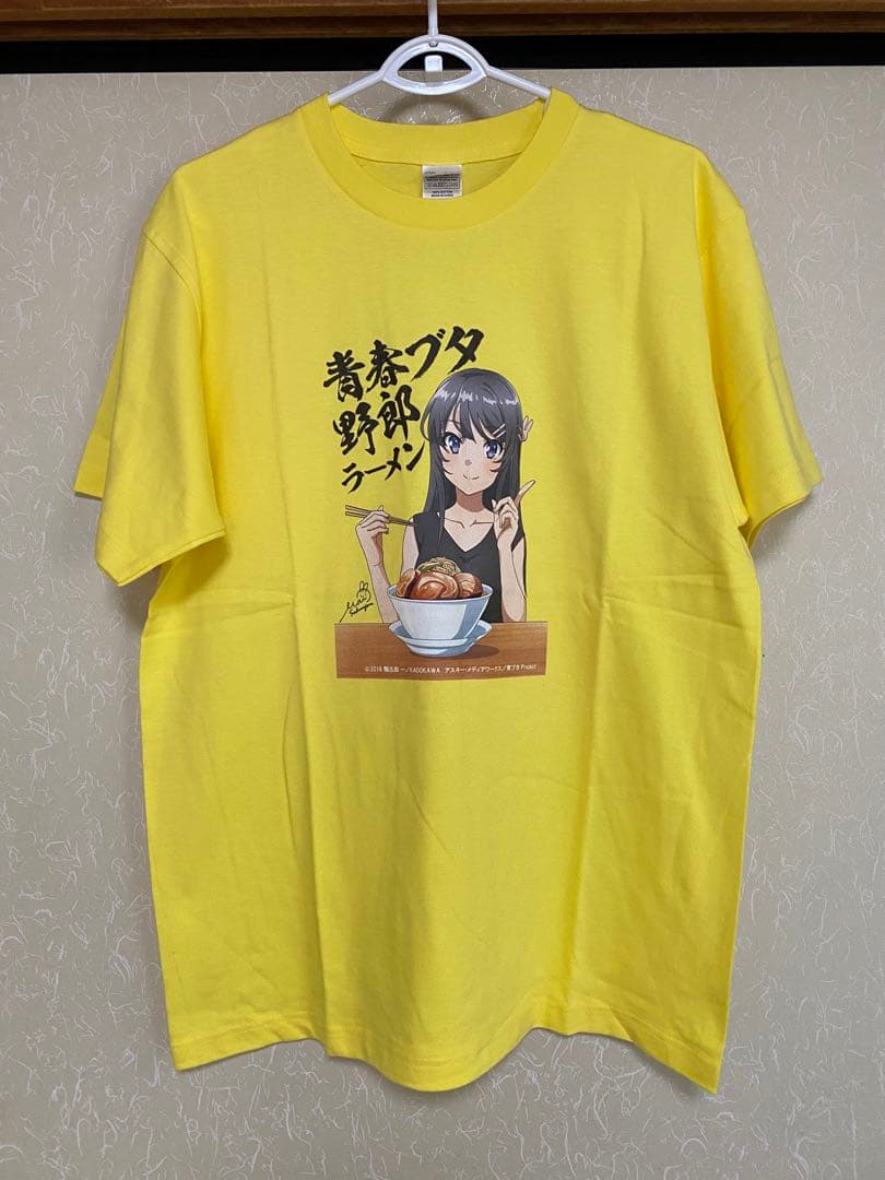 青春ブタ野郎ラーメン 青ブタ 映画公開記念コラボTシャツ L - メルカリ