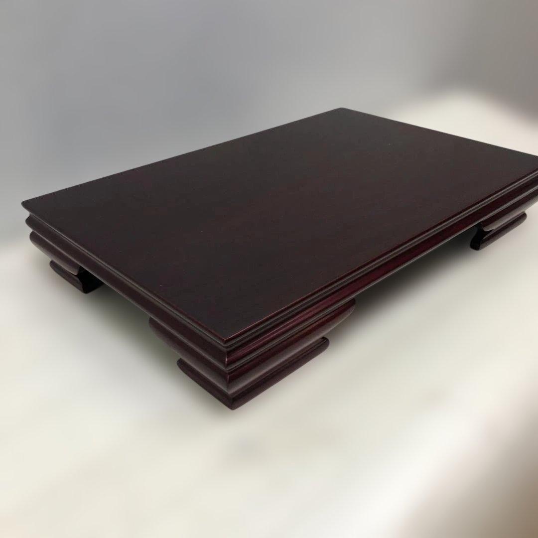送料無料 高級花台 紫檀調 木製飾台 盆栽台 茶道具 華道具 　250927