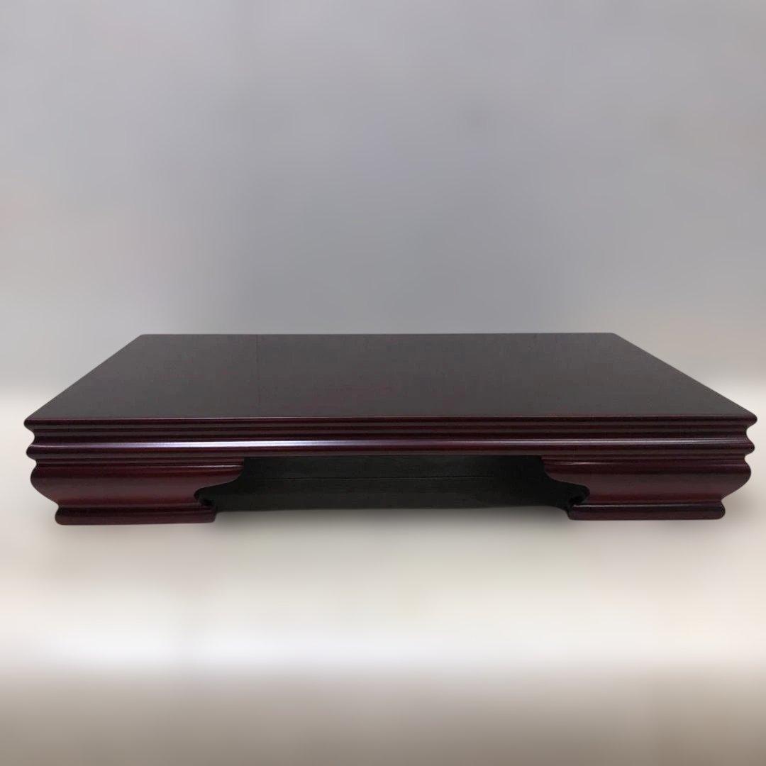 送料無料 高級花台 紫檀調 木製飾台 盆栽台 茶道具 華道具 　250927