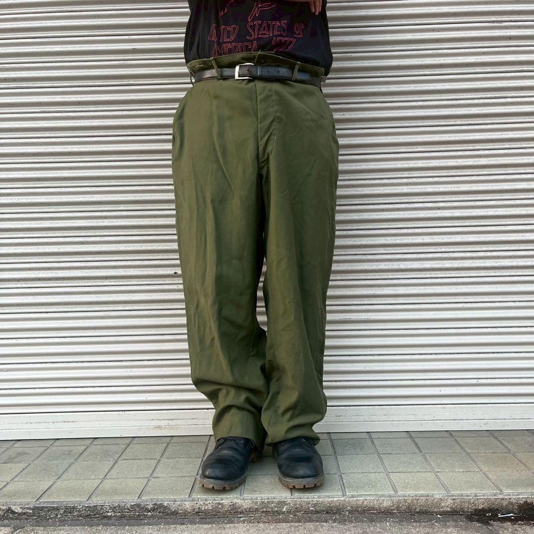 50s 米軍 実物 M51 ウールトラウザーズ ウールパンツ ミリタリー XL