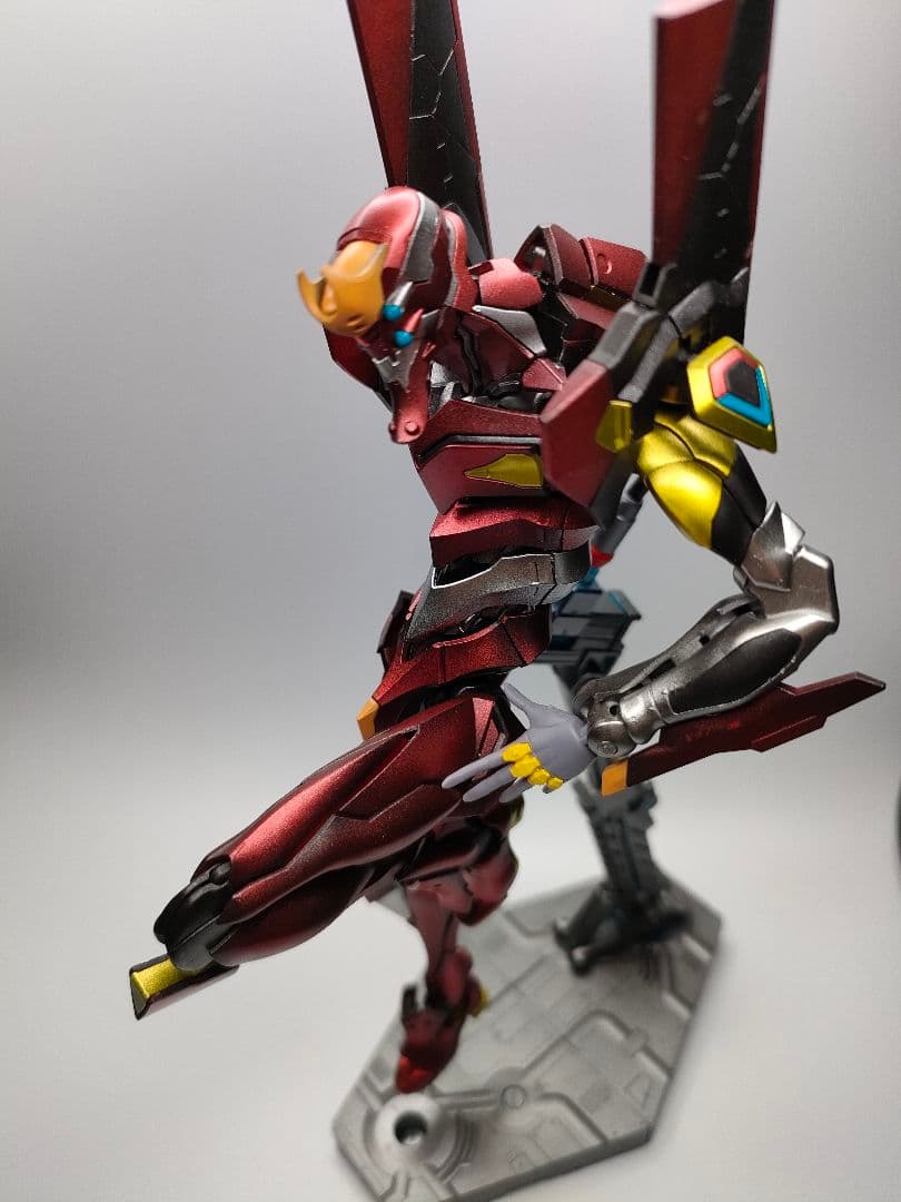 RG エヴァンゲリオン プラモデル 弐号機 アスカ 完成品 あの蹴りも完全