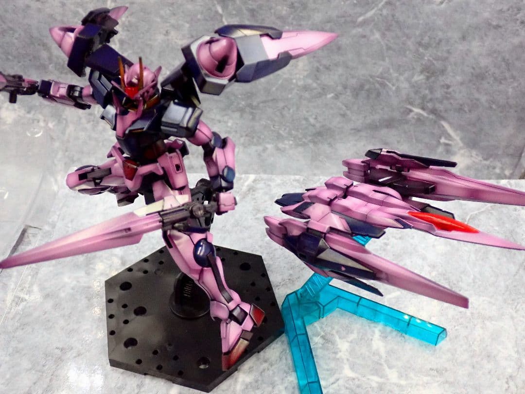 専用出品 HG エグザベ専用ギャン&トランザムライザー 全塗装 ガンプラ