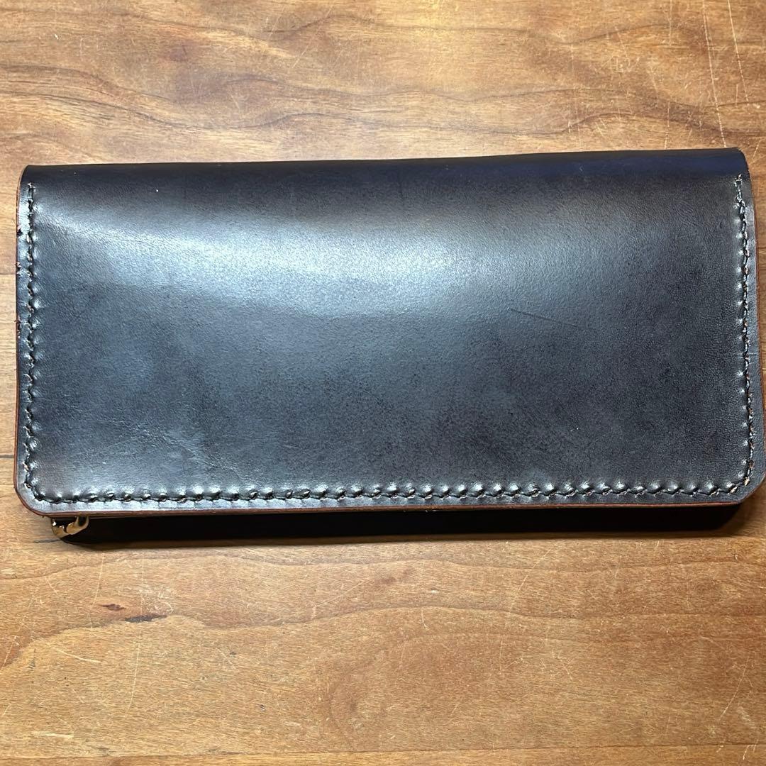 茶芯ハンドメイドトラッカーウォレット タロンジップ ウォレットチェーンセット