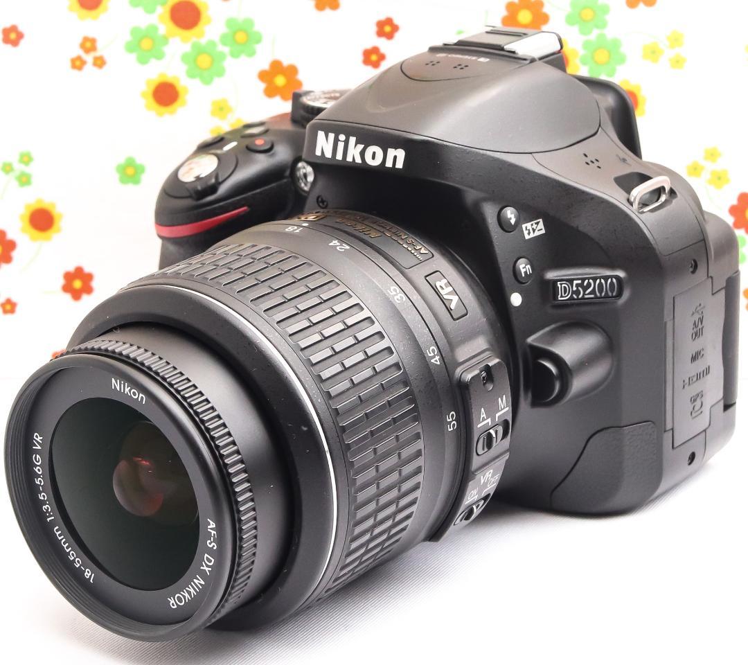ニコン Nikon D5200☆スマホに送れる！☆手振れ補正付き☆動画撮影