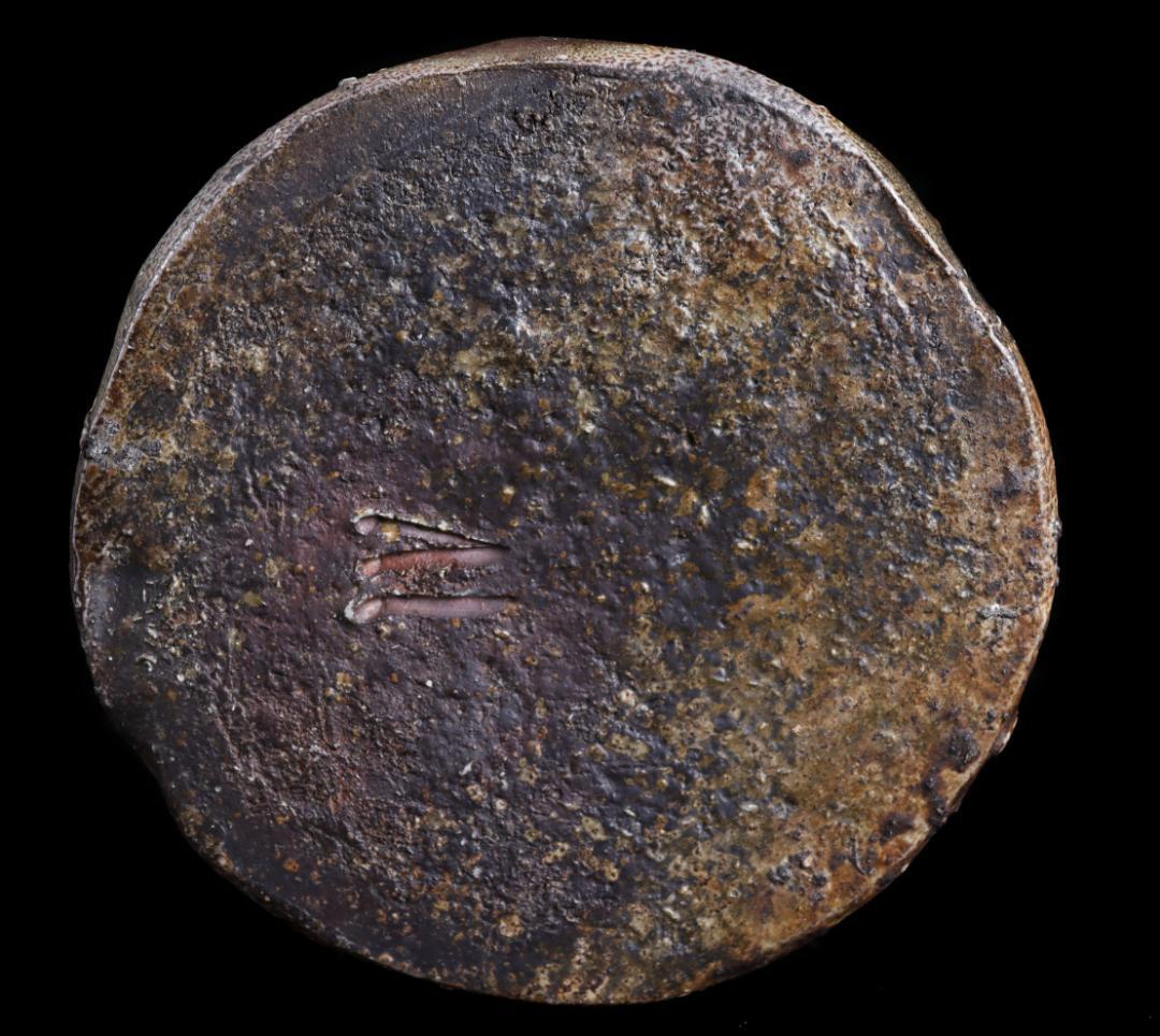 備前焼 人間国宝伊勢崎淳 耳付 花生 花入 陶芸