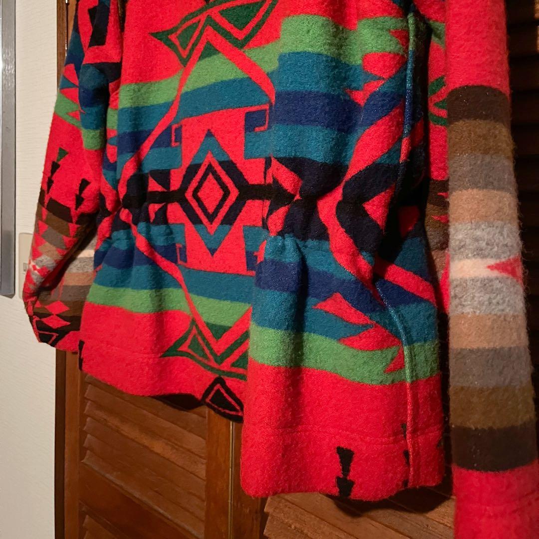 美品 ネイティブ柄 ウールジャケット ビンテージ80s 90s Lサイズ相当