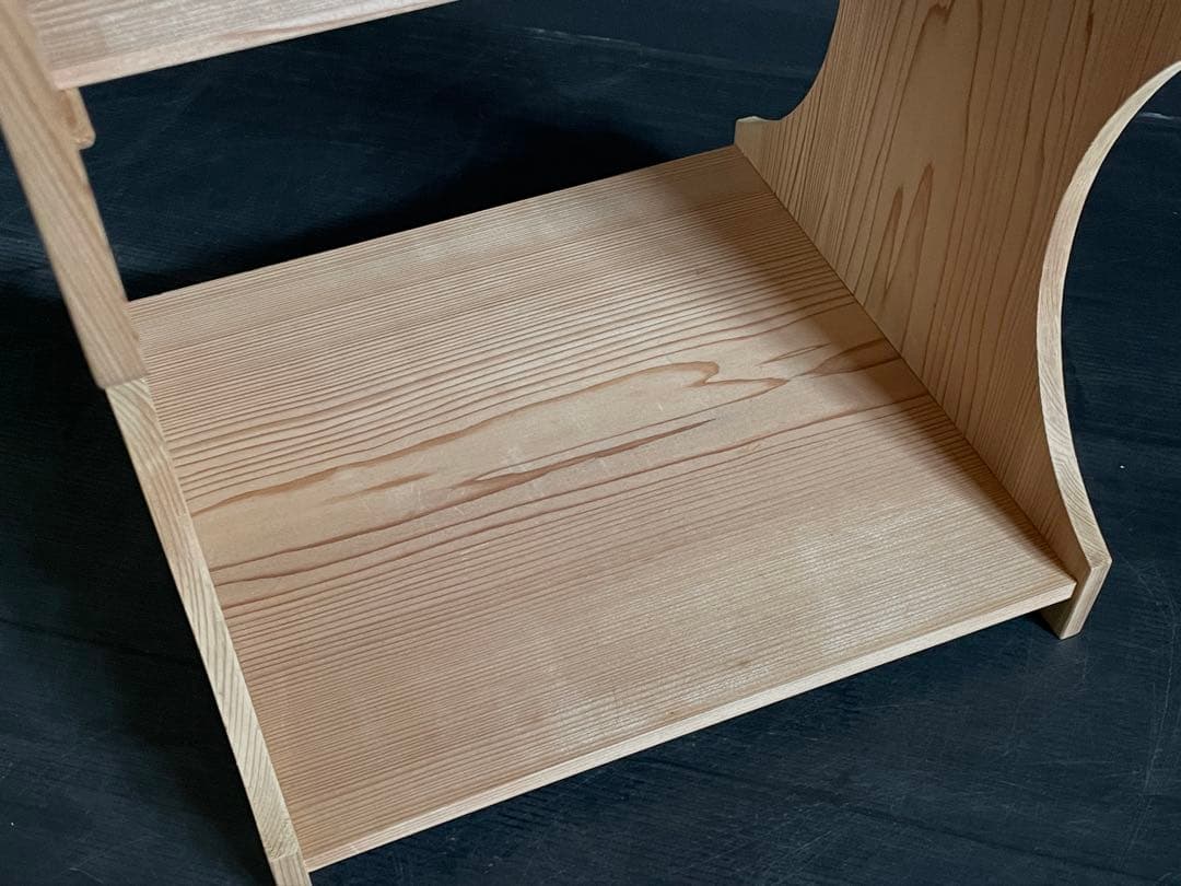 美品】「母」裏千家 玄々斎好 杉棚 玄々棚 紙箱 茶道具 （121F①