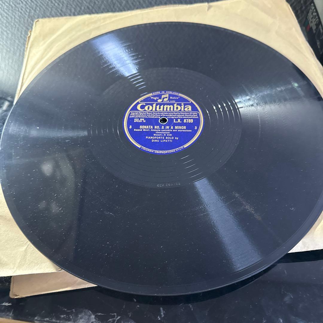 SP12in英コロンビア2枚モーツァルトPソナタ/DINU LIPATTI