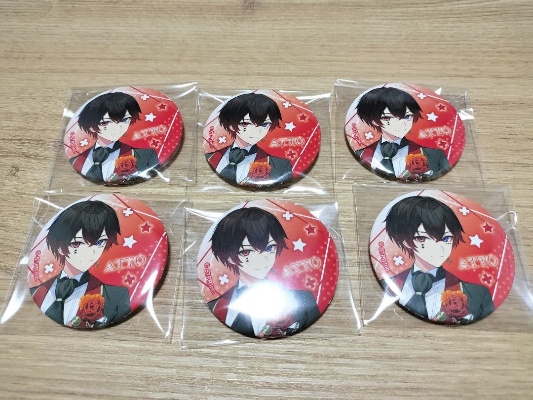 AMPTAKxCOLORS 周年 あっと 缶バッジ