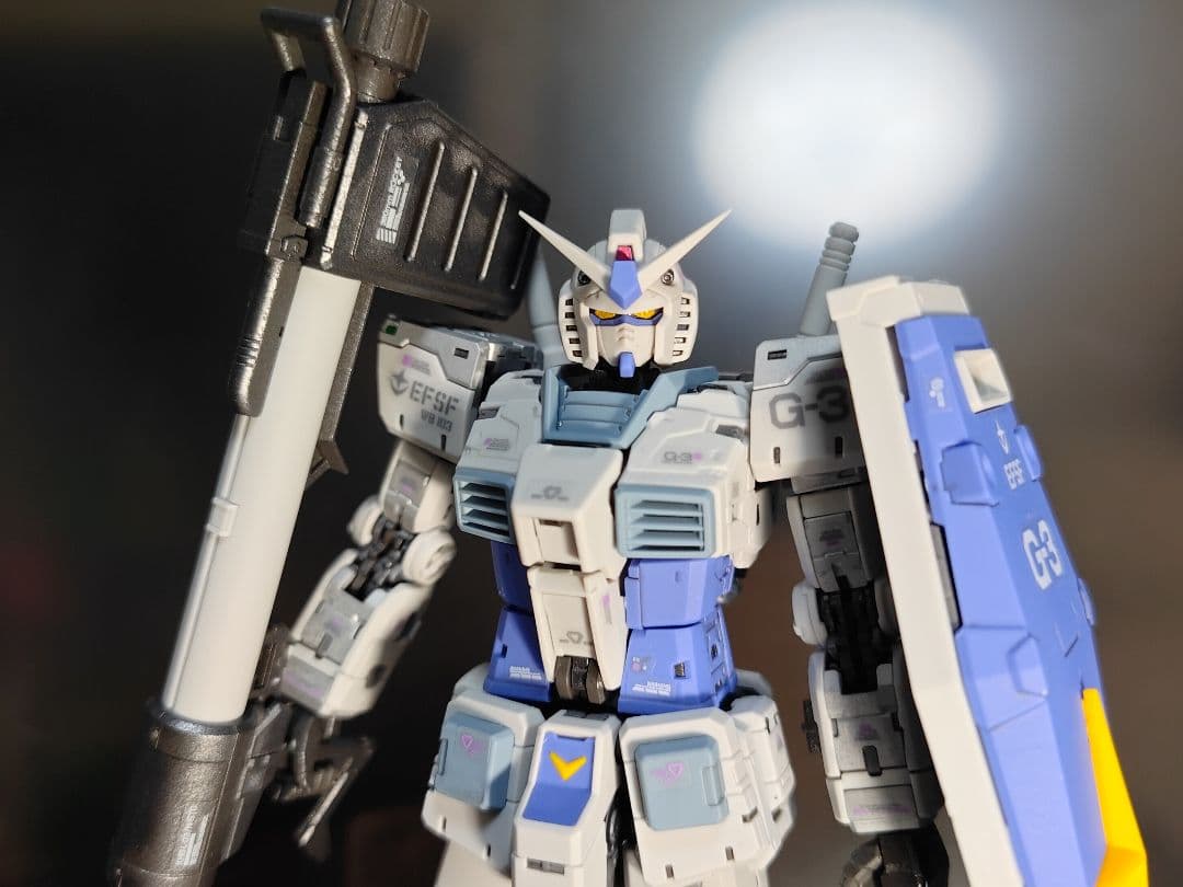 RG 1/144 G−３ガンダムVer.2.0 塗装　完成品 全塗装】RG 1/144 RX-78-3 G-3ガンダム Ver.2.0｜Yukipulaさんの