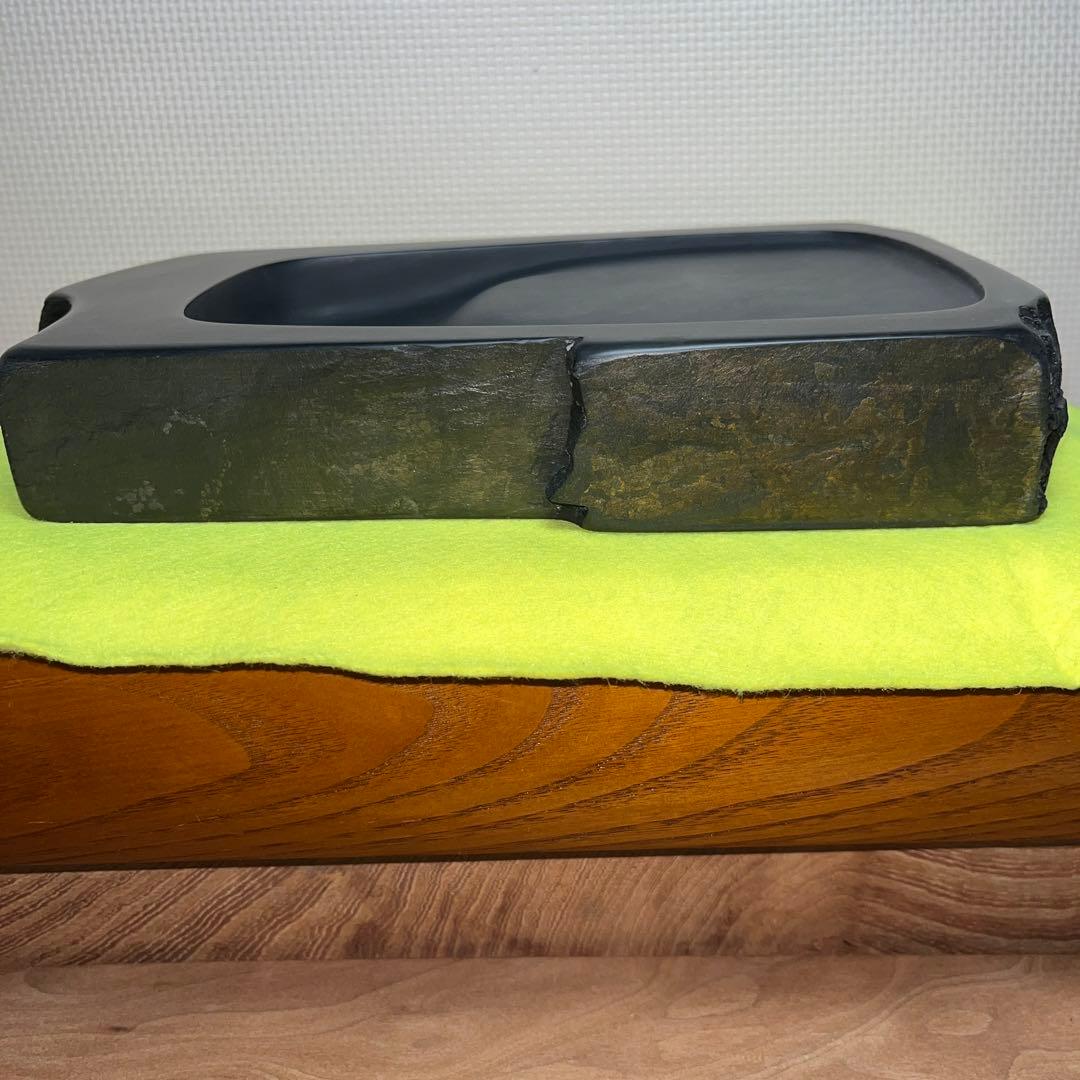 ⭕️雄勝硯 超大型天然硯 竹峯作 未使用美品 工芸品 4kg超え オブジェ