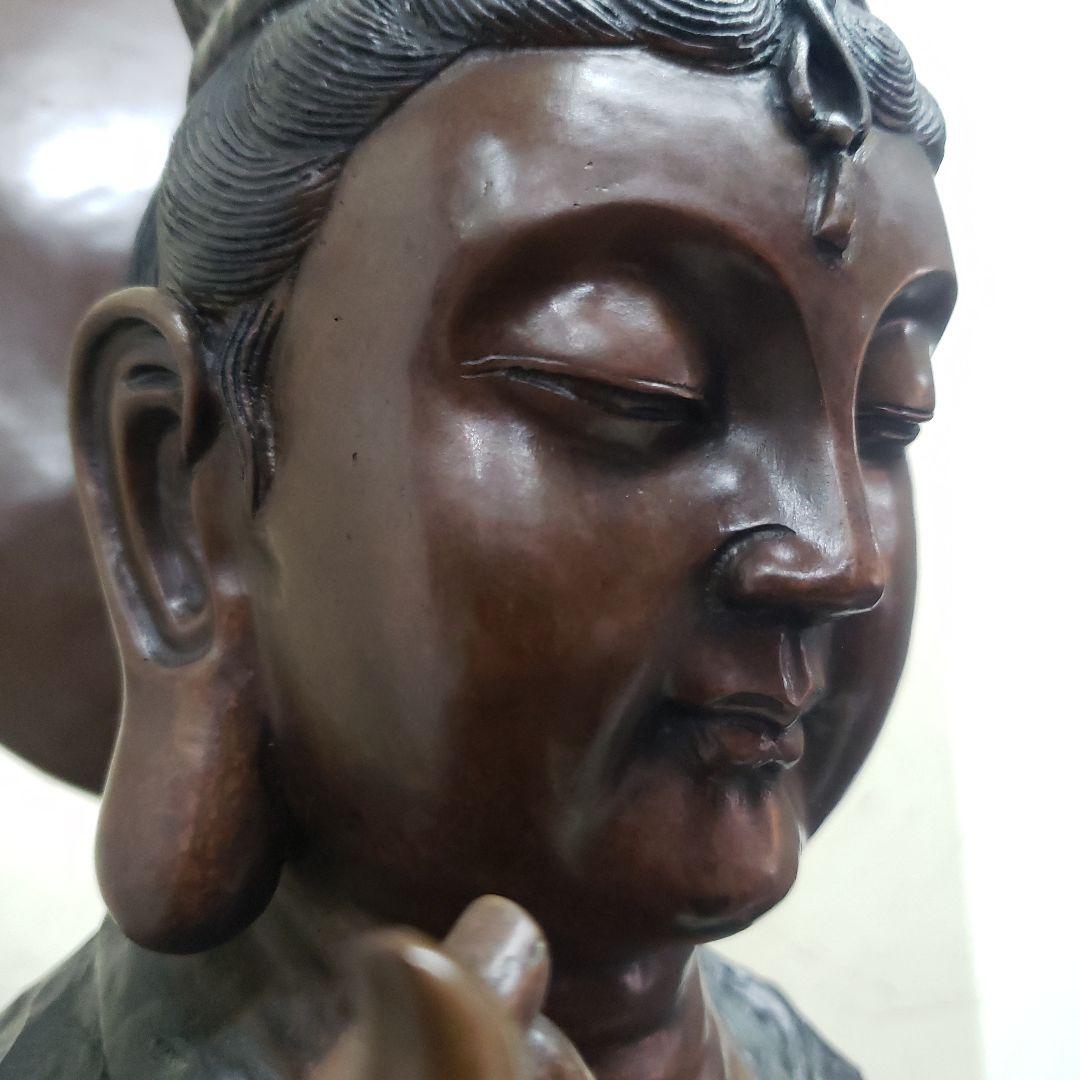 Bフライデー蔵出し特価金属製仏像風モダンアート彫刻 約68cm13,5kg作家物