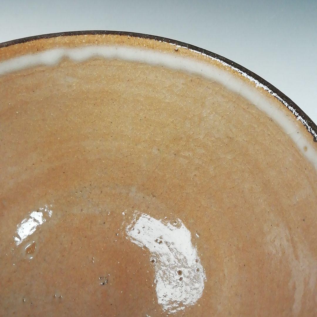 T97 茶碗 『唐津 茶碗』『鏡山窯 井上東也』 共箱 抹茶碗 茶道具