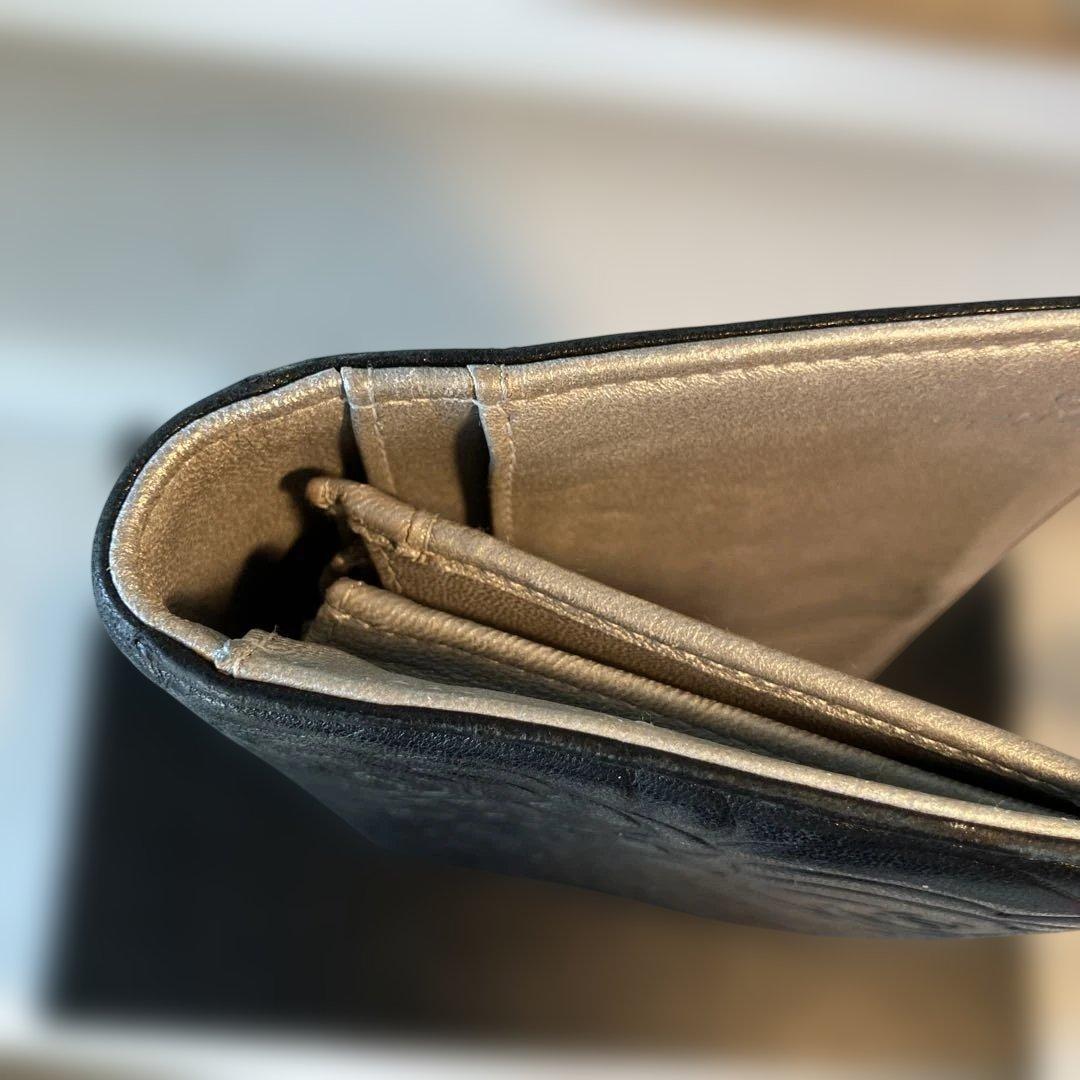 ［正規品］美品　CHANEL カメリア　長財布　　シリアルシール付き