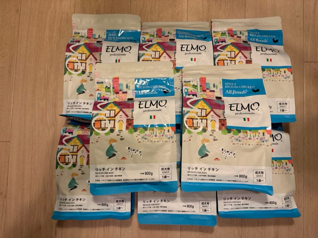 ELMO リッチインチキン ドッグフード成犬用 800g×8袋 計6.4kg