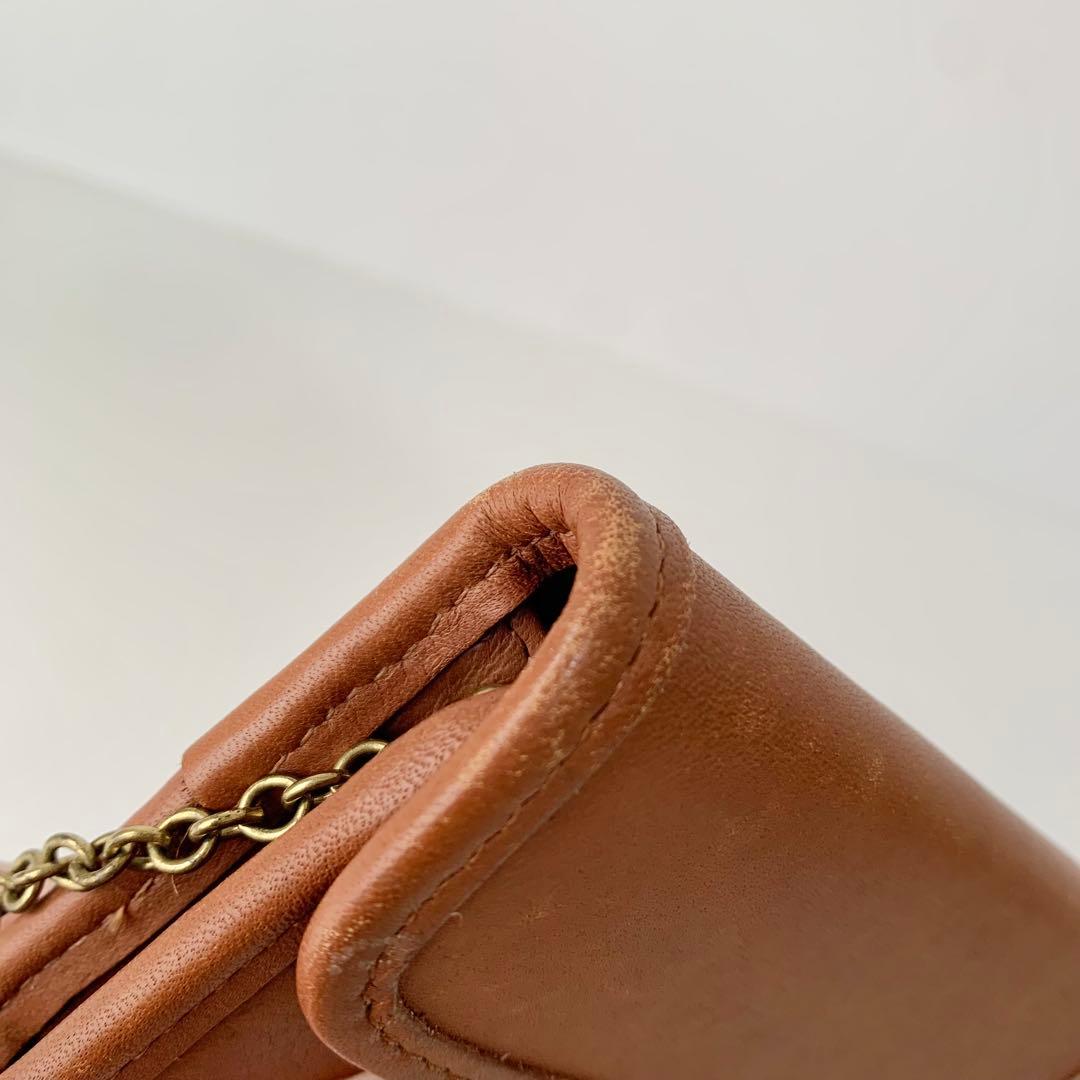 【オールドコーチ】COACH ケース　小銭入れ　ブラウン　キャメル　レア