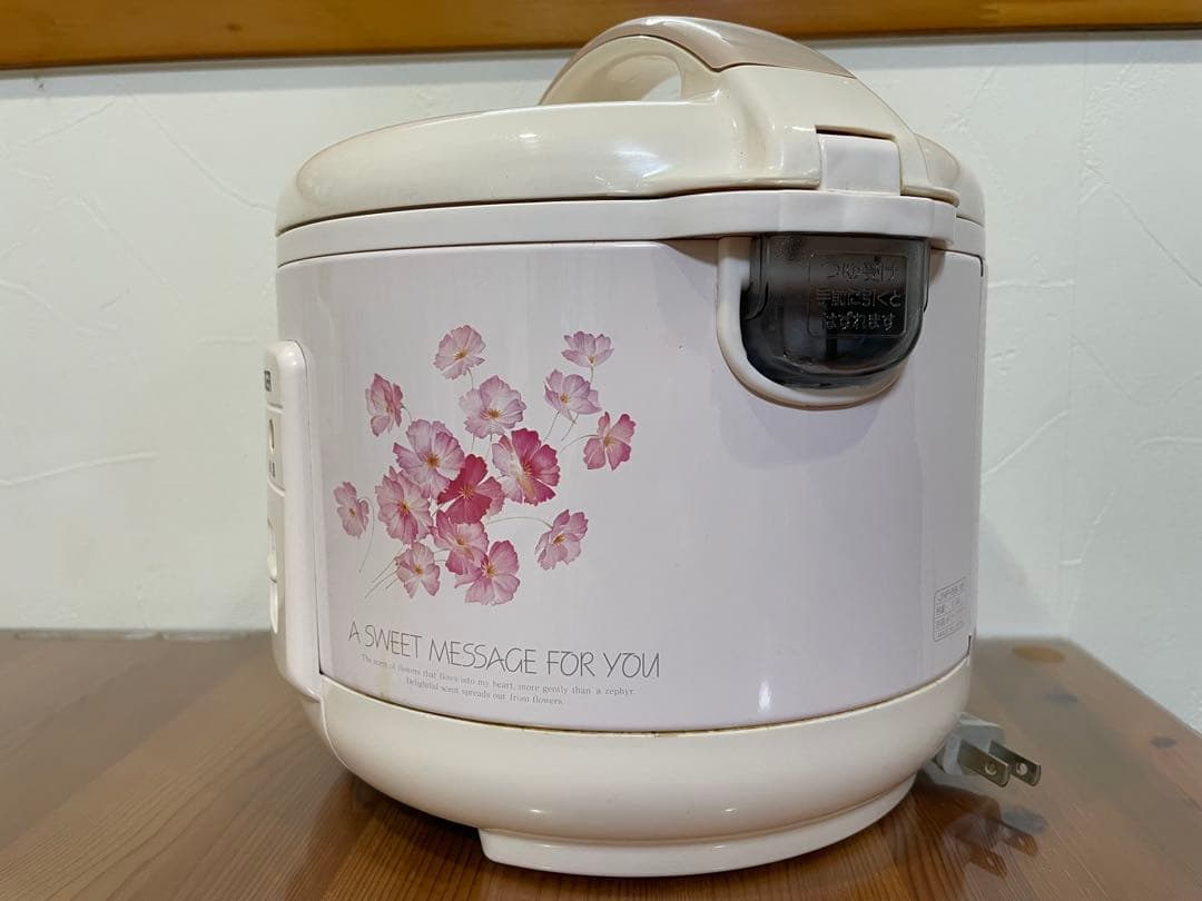 昭和レトロ TIGER 炊飯器 花柄 3合炊き