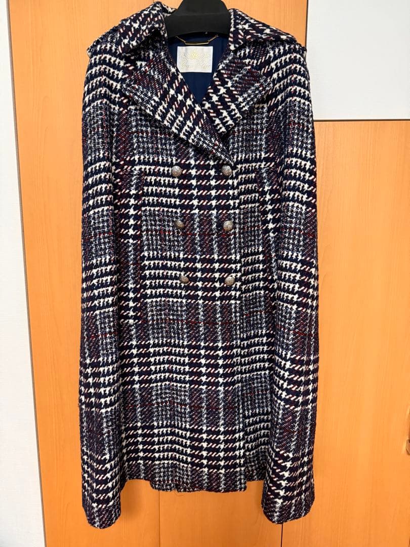 超美品 グレースコンチネンタル グレースクラス チェックコート チェックリングwoolコート （その他アウター）｜GRACE CONTINENTAL